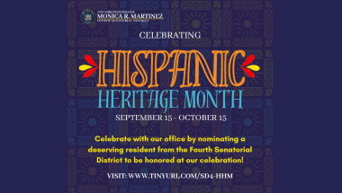 Senator Monica R. Martinez Hispanic Heritage Month Celebration