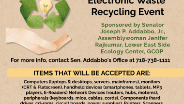 Dispose of your e-waste safely. 