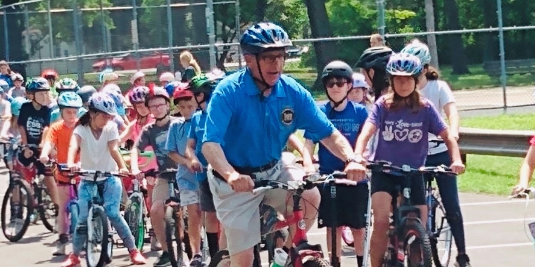 Sen. Tedisco, Sheriff Zurlo, County Clerk Hayner, Supervisor Ostrander & Mayor Rossi Kick-off 25th Annual Safe Summer Program for Kids to Wear Bike Helmets