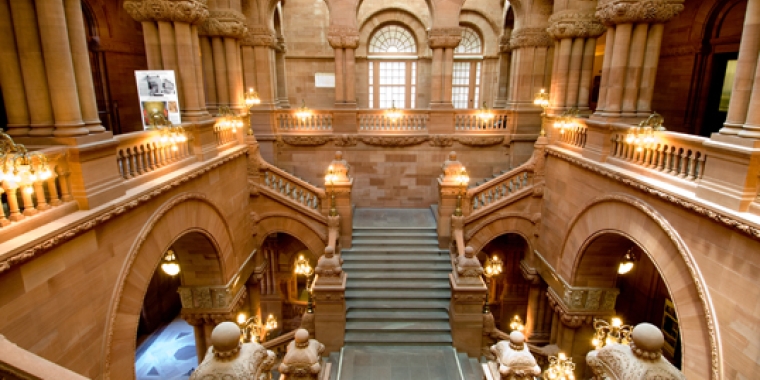 Staircase in the NYS Capitol.
