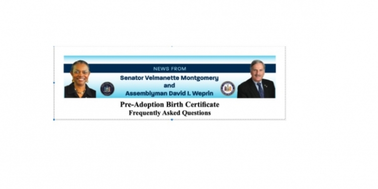 Senator Montgomery's Pre-Adoption Birth Certificate FAQ Sheet