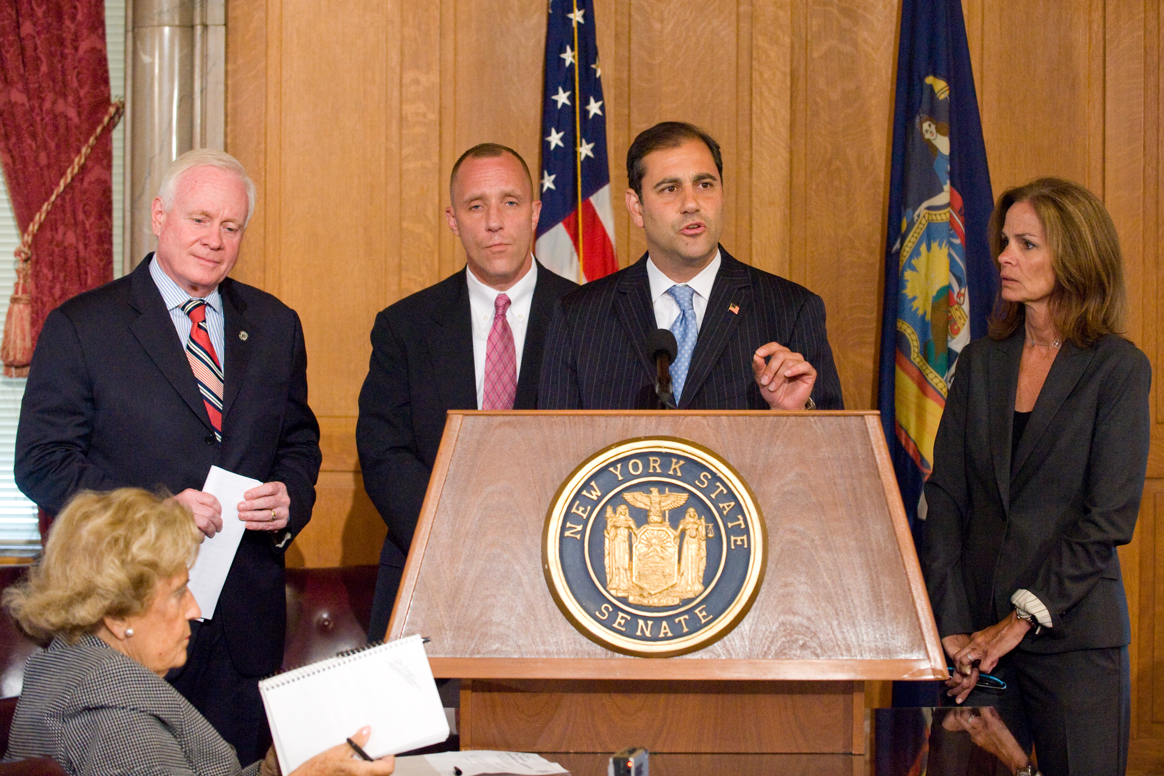 Senator Lanza, joined by Senator Marty Golden, former Larchmont Mayor ...