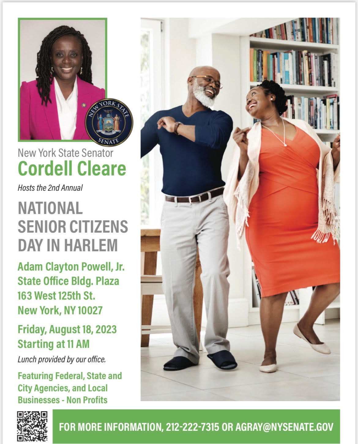 NYS Senator Cordell Cleare 2nd Annual National Senior Citizens Day In