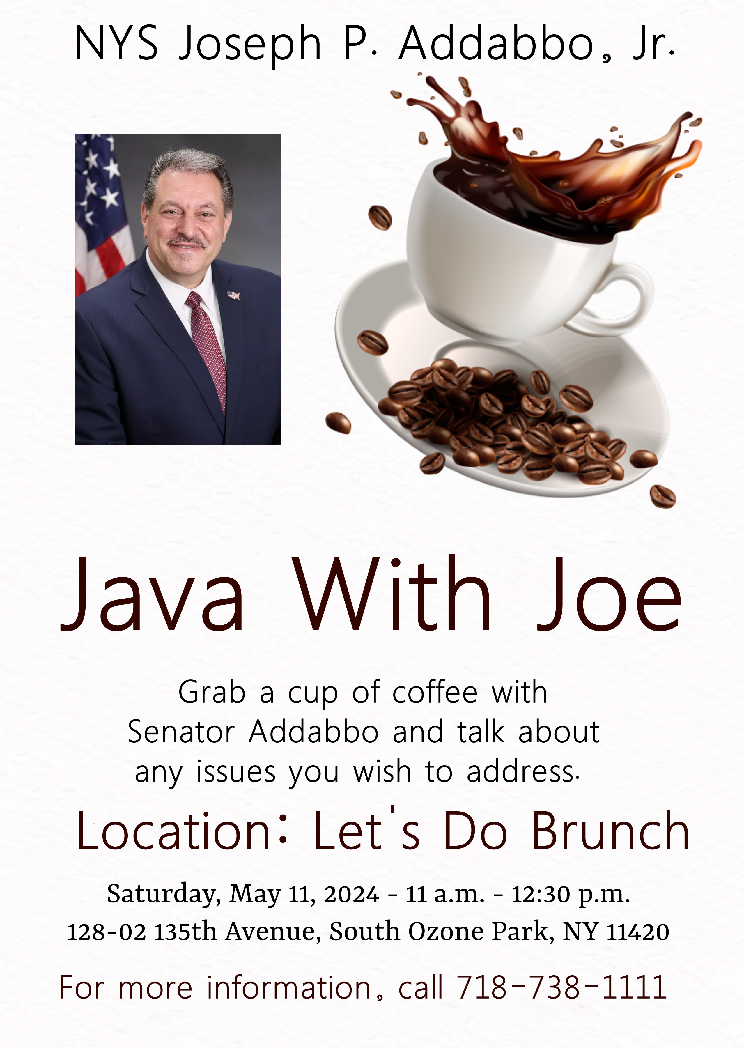 Java with Joe in South Ozone Park | NYSenate.gov