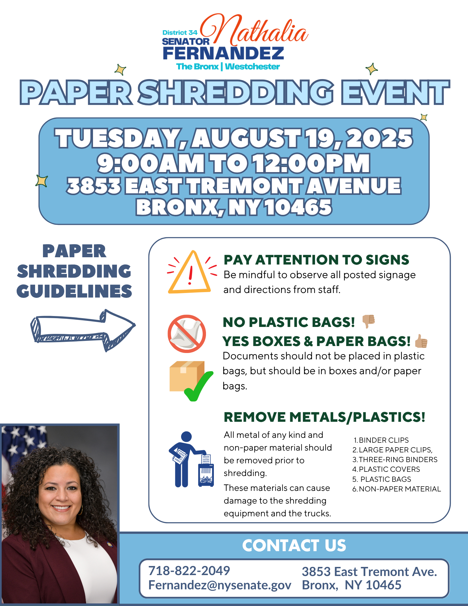 Paper Shredding at Senator Fernandez's District Office | NYSenate.gov