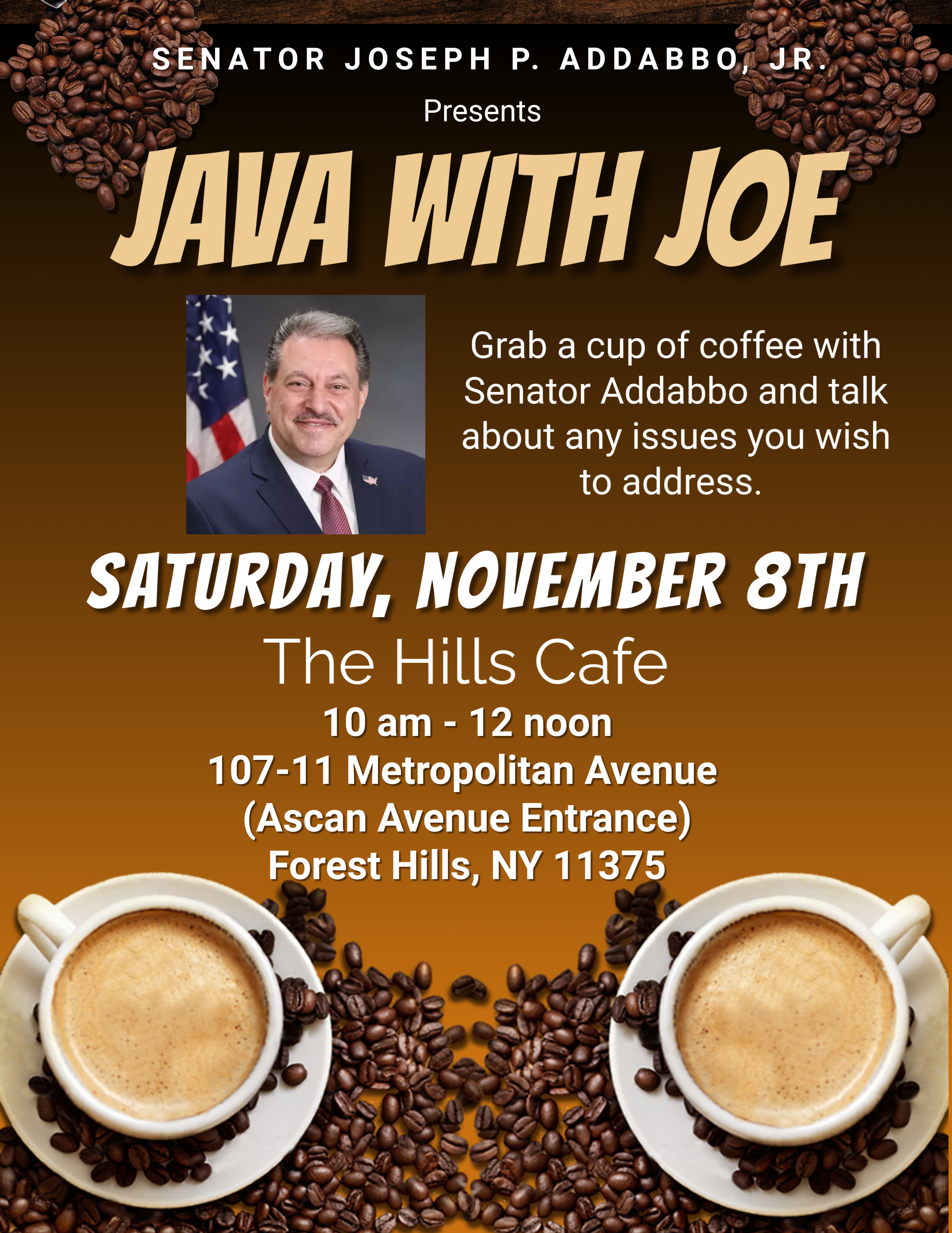Java With Joe in Forest Hills | NYSenate.gov