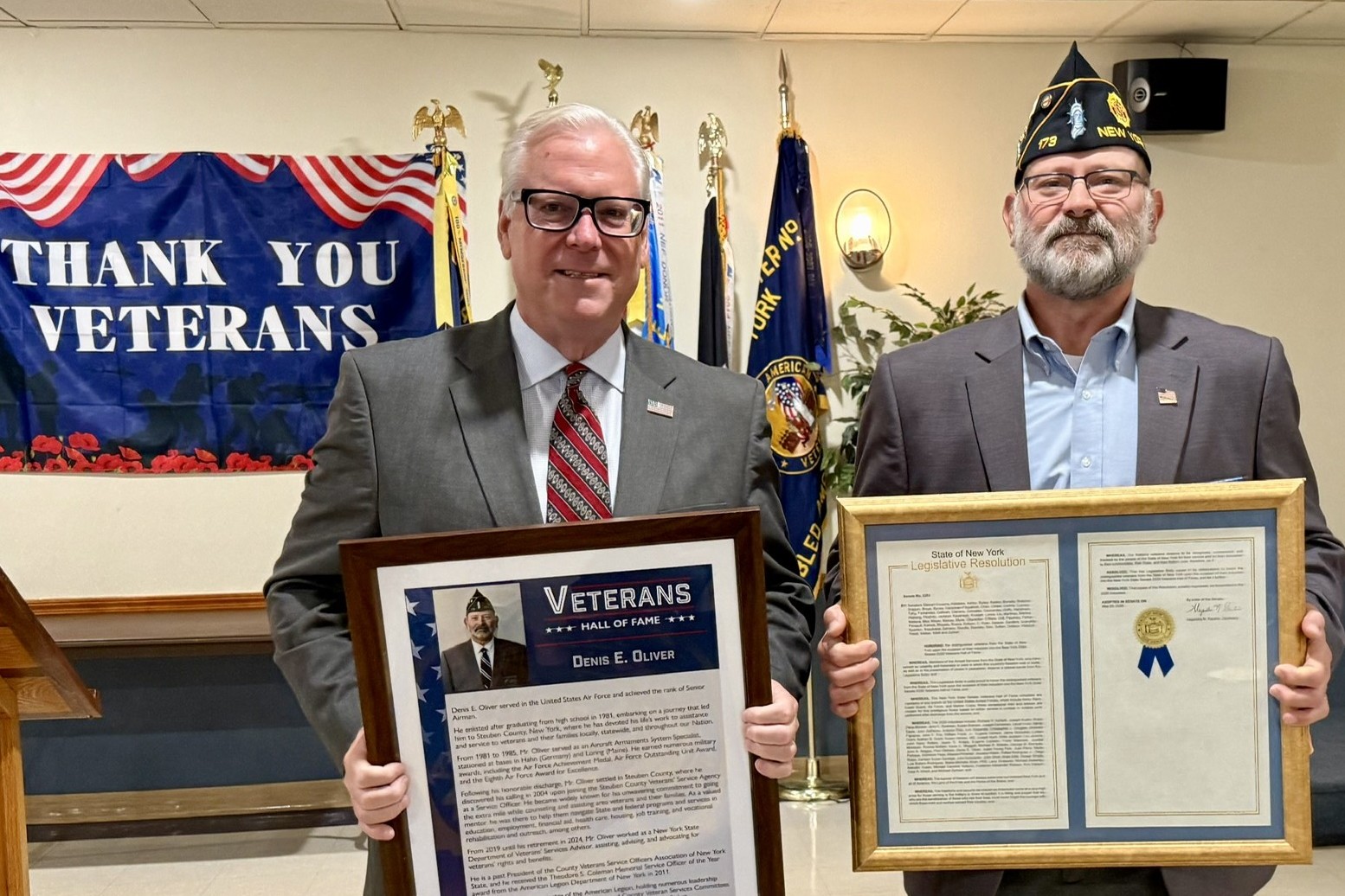 O'Mara holds local ceremony welcoming longtime Steuben County