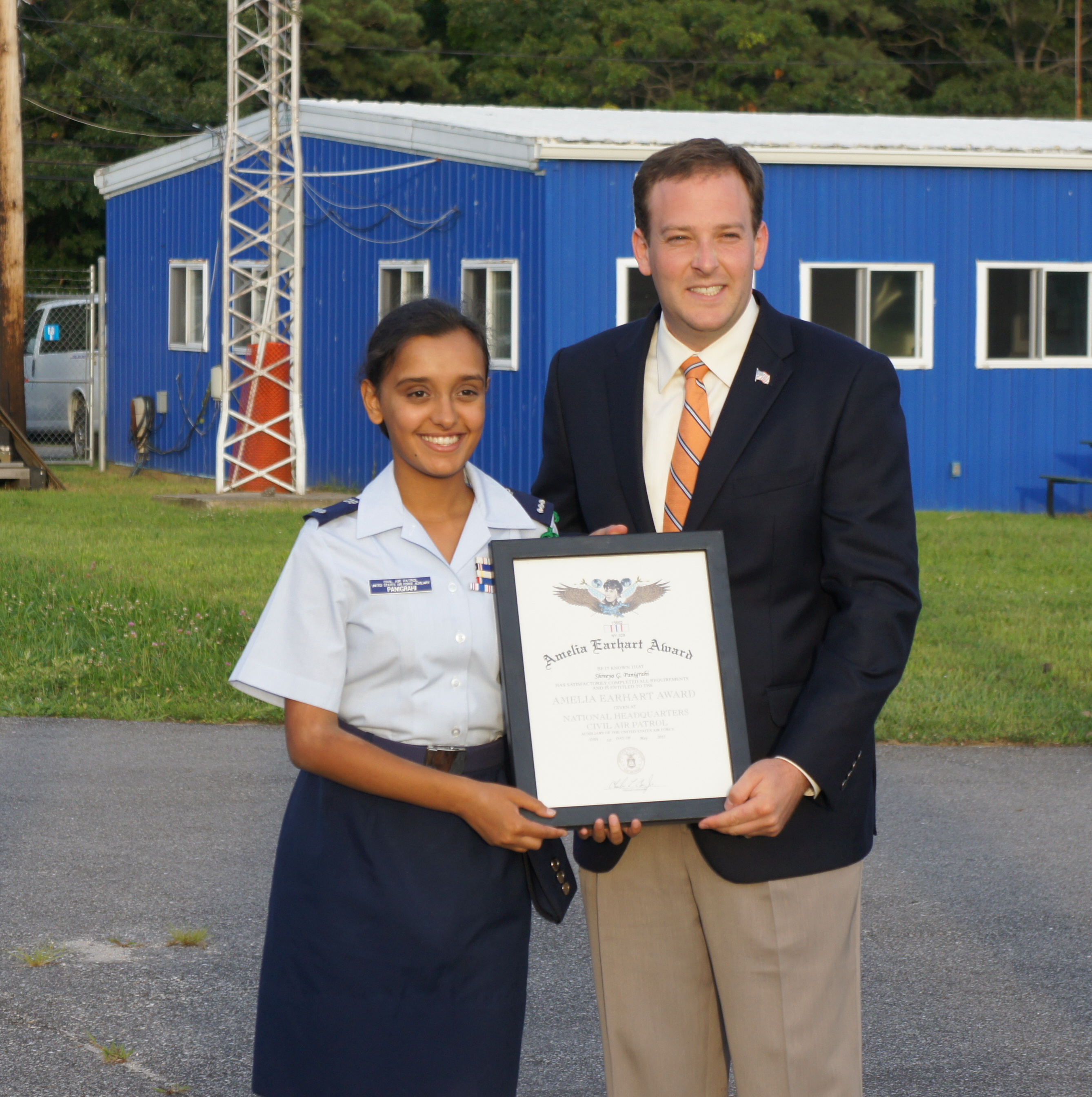 Senator Zeldin Presents Amelia Earhart Award to Civil Air Patrol Cadet ...