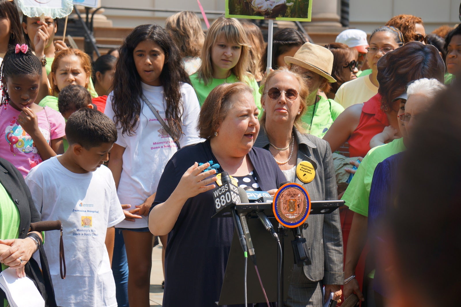 Moms Rally at City Hall in Support of Breastfeeding, Celebrate 20th