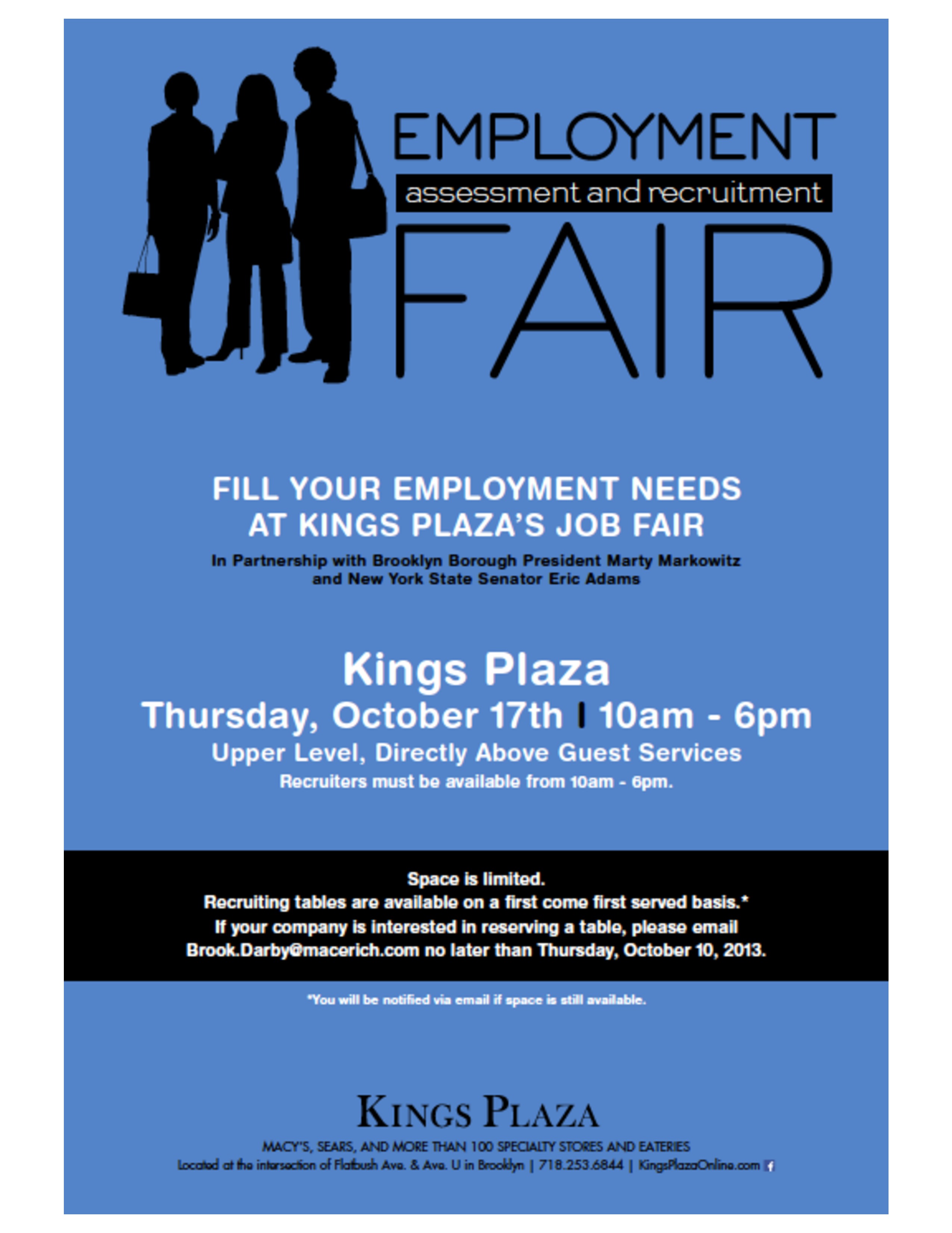 job fair at kings plaza thursday october 17 2013 ny state senate