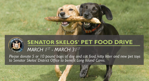 Senator Skelos Pet Food Drive