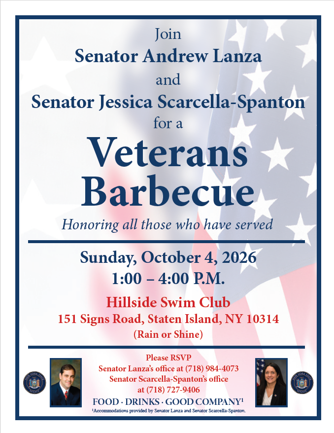 Senator Lanza And Senator Scarcella-Spanton Veteran BBQ 2026