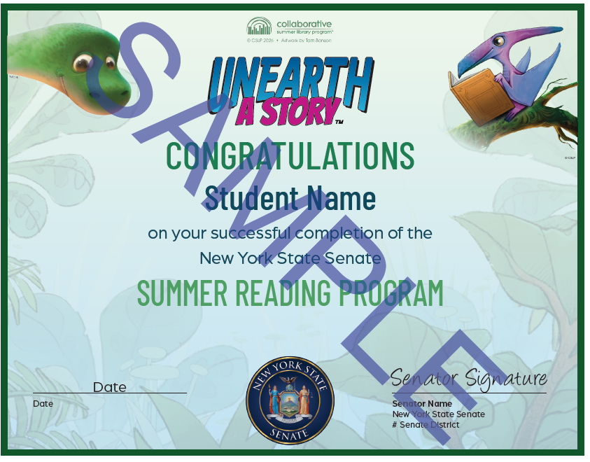 Summer Reading Certificate