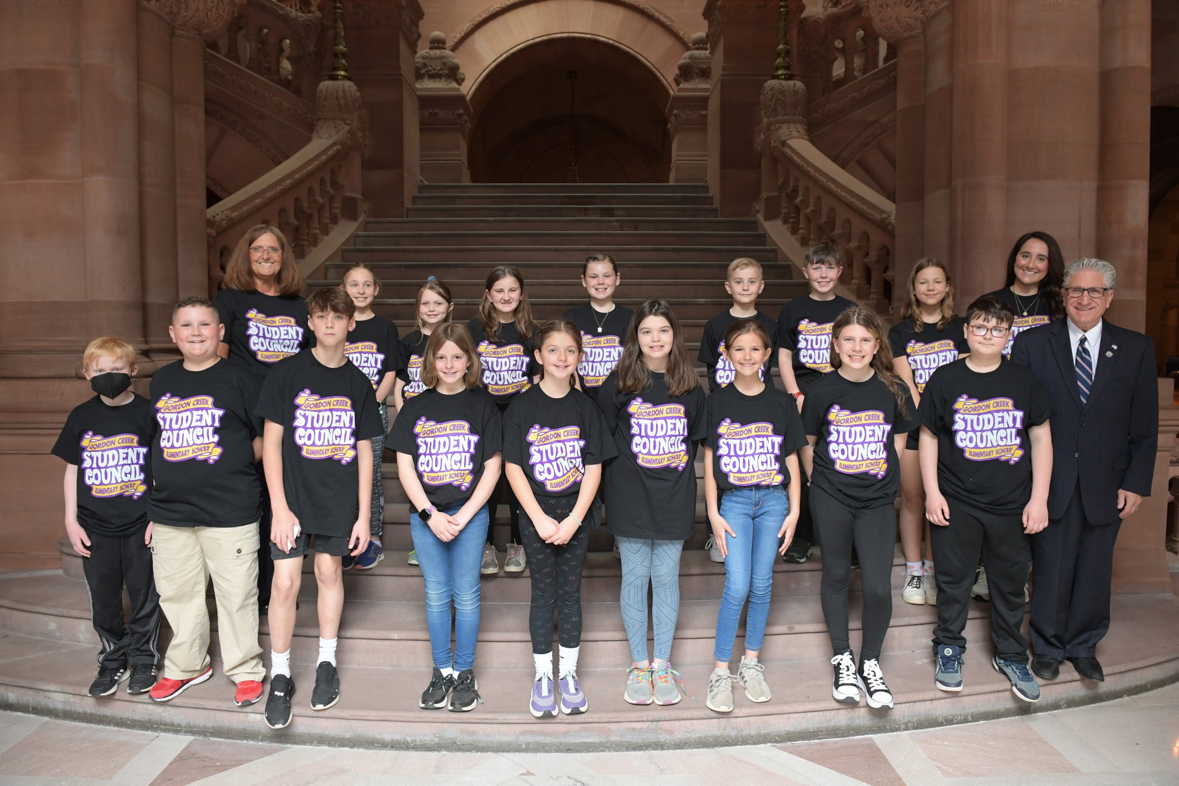 Tedisco Gordon Creek Elementary Student Council Students from