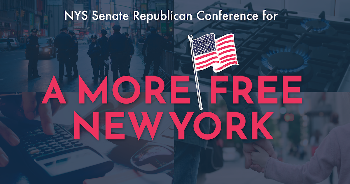 Senator Mattera And Senate Republican Conference Unveil Plan To Create A More Free New York