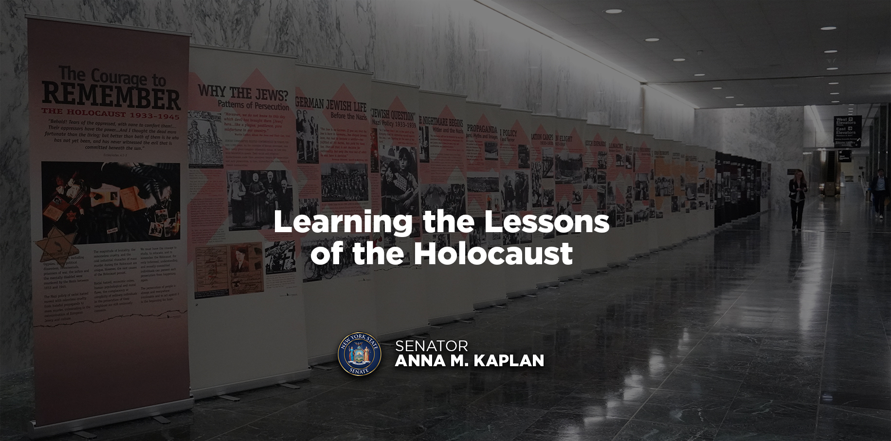 Against Backdrop of Ukraine Crisis and Continuing Antisemitic Hate Crimes, Senator Anna Kaplan Brings Simon Wiesenthal Center's Renowned "Courage to Remember" Holocaust Exhibition to the New York State Capital and Advocates for Better Holocaust Education - Vimarsana News