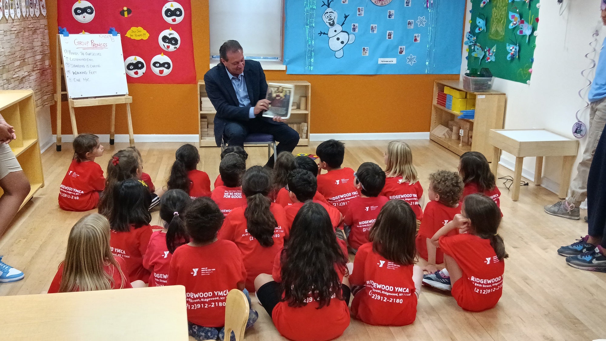 Addabbo reads to children at Ridgewood YMCA for Summer Camp Read Aloud