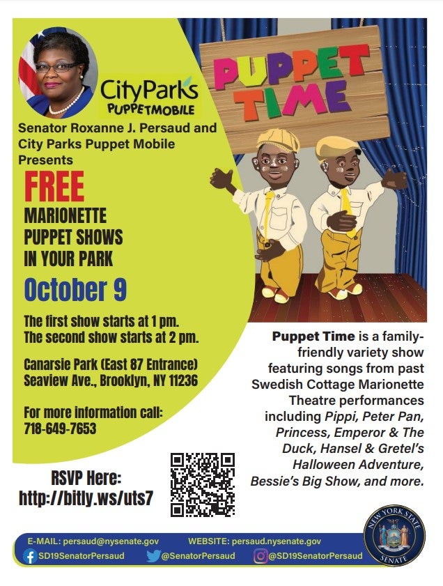 PUPPET TIME TWO FREE PUPPET SHOWS Sunday, October 9, 2022