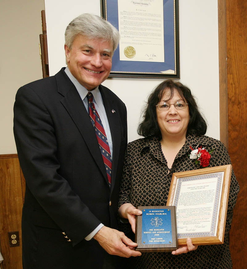 Senator Nozzolio Recognizes Robin Hilburn Recipient of Port Gibson