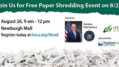 Join Us For Free Paper Shredding Event on 8/26