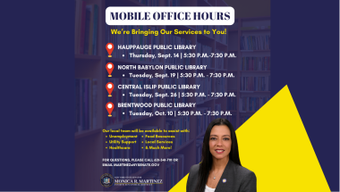 Senator Monica R. Martinez Mobile Office Hours 