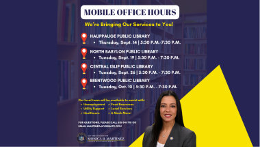 Senator Monica R. Martinez Mobile Office Hours Senator Monica R. Martinez Mobile Office Hours