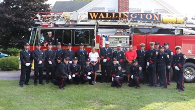 Senator Helming with Wallington Fire Department 