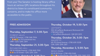 Senator Addabbo hosts mobile office hours. 