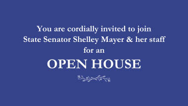 Open House Invitation for Sen. Shelley Mayer's Open House on November 15