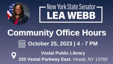 Vestal Community Office Hours Flier