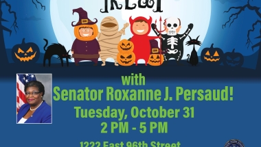 Senator Persaud Halloween Candy Distribution