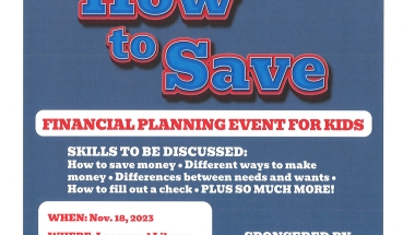 How To Save: Financial Planning Event for Kids NYS Senator Dean Murray and NYS Assemblyman Joe DeStefano are hosting "How to Save: Financial Planning Event for Kids" at the Longwood Public Library from 10:30am to 11:00am. This is a financial planning event for kids prsented by Ridgewood Savings Bank. Please make a reservation for the event by calling 631-924-6400.
