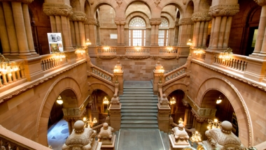 Staircase in the NYS Capitol.
