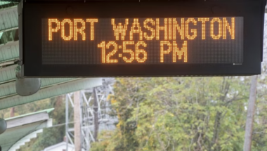 Port Washington Train Sign