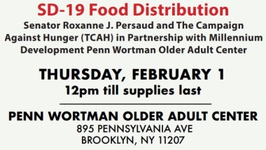 SD-19 Food Distribution at Penn Wortman Older Adult Center on Thursday Feb. 1, 2024 at 12pm 