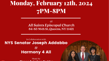 Valentines Concert with Harmony4All & Sen. Addabbo Valentines Concert with Harmony4All & Sen. Addabbo