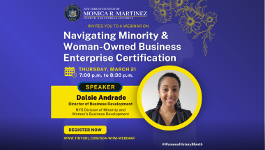 Senator Monica R. Martinez MWBE Webinar 