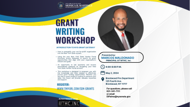Senator Monica R. Martinez Grant Workshop 
