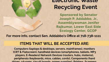 Dispose of your e-waste safely.