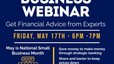 All are welcome to our small business webinar.