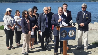 Sep. 2023 press conference calling for bridge fencing