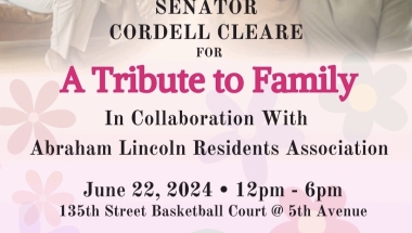 New York State Senator Cordell Cleare Tribute to Family