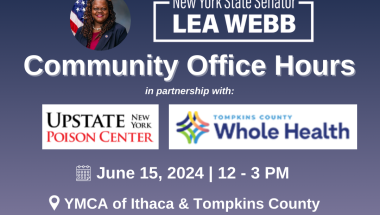The Office Of New York State Senator Lea Webb Holds Community Office Hours at The YMCA of  Ithaca & Tompkins County