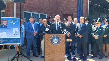 NYS Senator Dean Murray held press conference with fellow members of the NYS Senate and Assembly regarding the legislature to take up the "Nick's Law" legislation before the end of the year and pass it into law.  "Nicks Law" legislation was introduced in 2023 by Senator Murray and Assemblyman Smith because of the number of hit-and-runs incidences resulting in a death.  The legislation will increase the penalties for those convicted of leaving the scene of an accident involving a death.