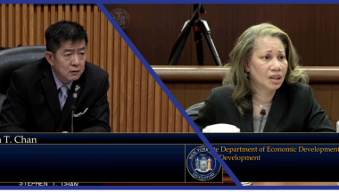 Senator Chan questions Commissioner Knight