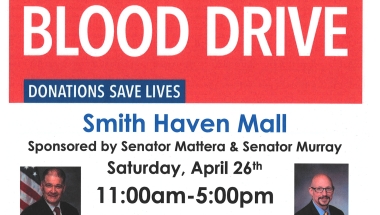 NYS Senator Murray and NYS Senator Mattera Sponsored Blood Drive Flyer
