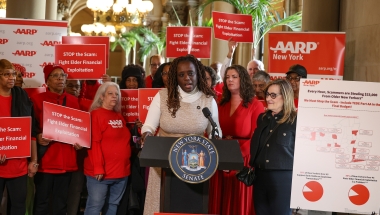 Sen. Cleare at AARP Press Conference 