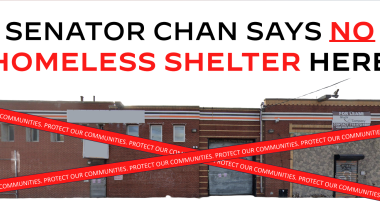 Senator Chan Opposes Homeless SHelter