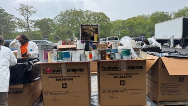 A large amount of paint was collected.