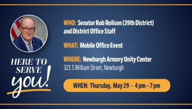 Senator Rolison's Mobile Office Hours at the Newburgh Armory Unity Center